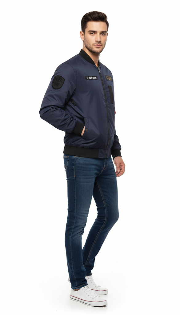 Navy Military Patch Bomber