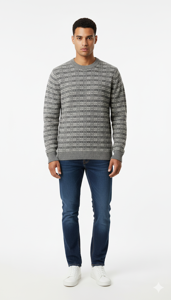 Men's Nordic Fair Isle Crewneck Sweater