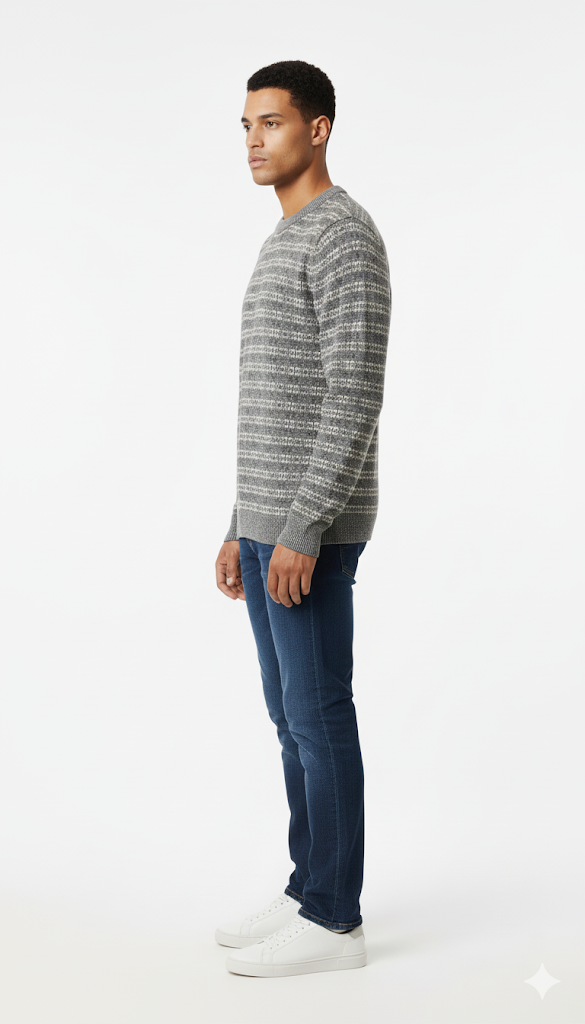 Men's Nordic Fair Isle Crewneck Sweater