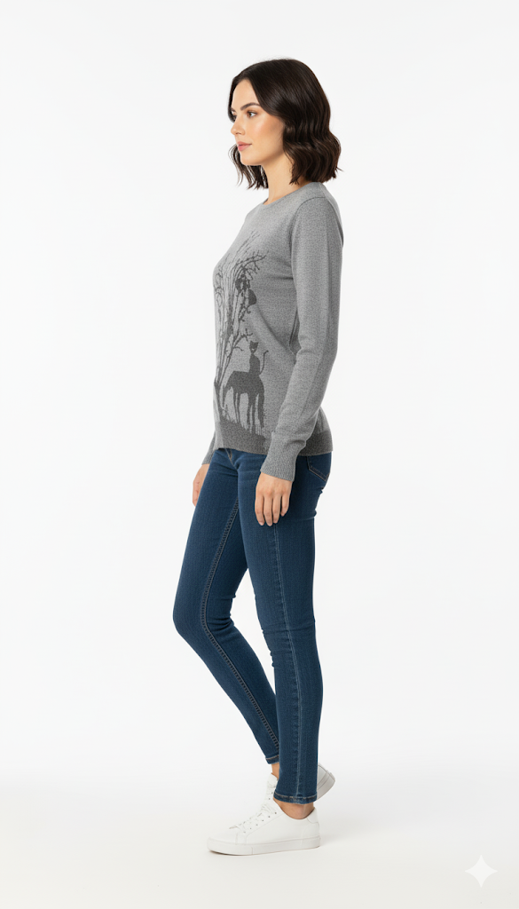 Women's Nordic Fair Isle Knit Sweater