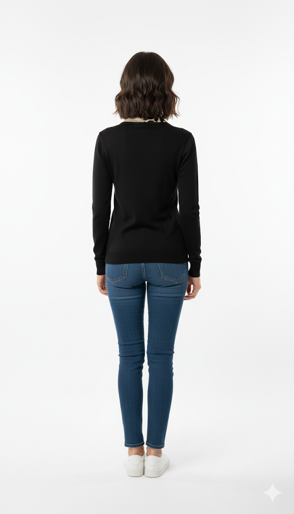 Women's Fair Isle Knit Crewneck Top