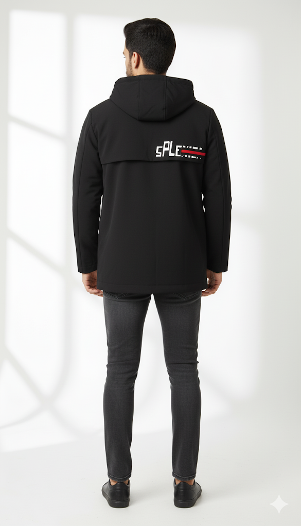 Minimalist Hooded Zip-Up Jacket