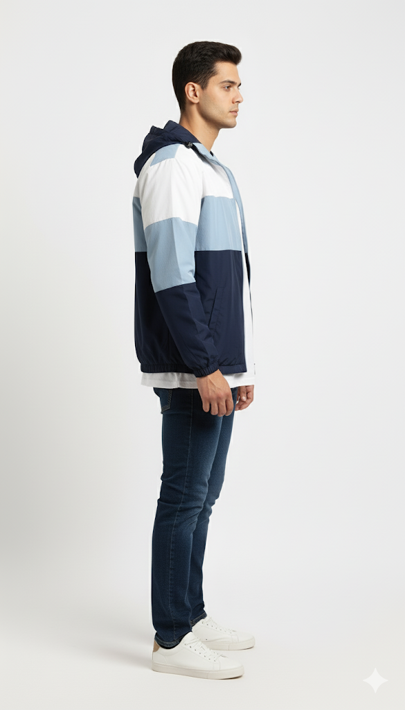 Color-Blocked Windbreaker