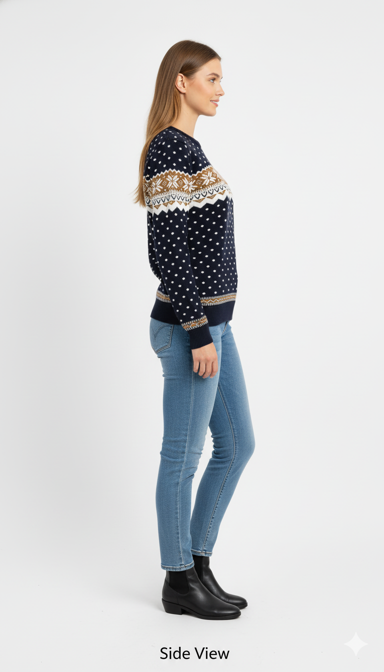Women's Fair Isle Pattern Sweater
