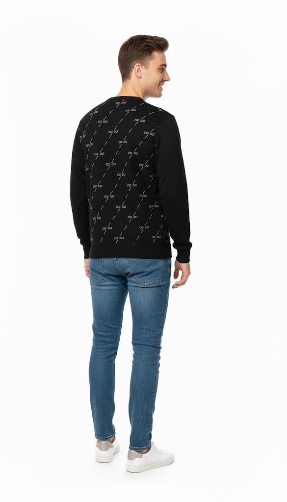 Graphic Diagonal Logo Sweatshirt