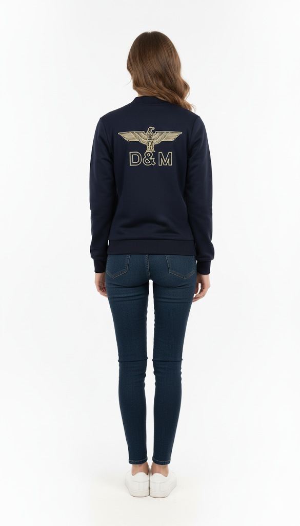 Women's Navy Badge Bomber