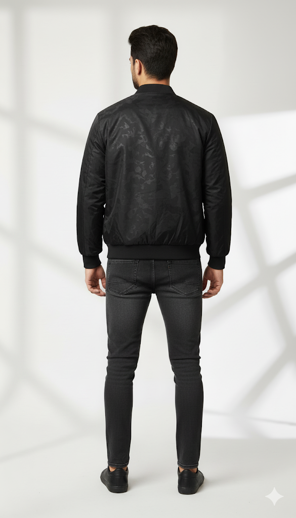 Tonal Camouflage Bomber Jacket