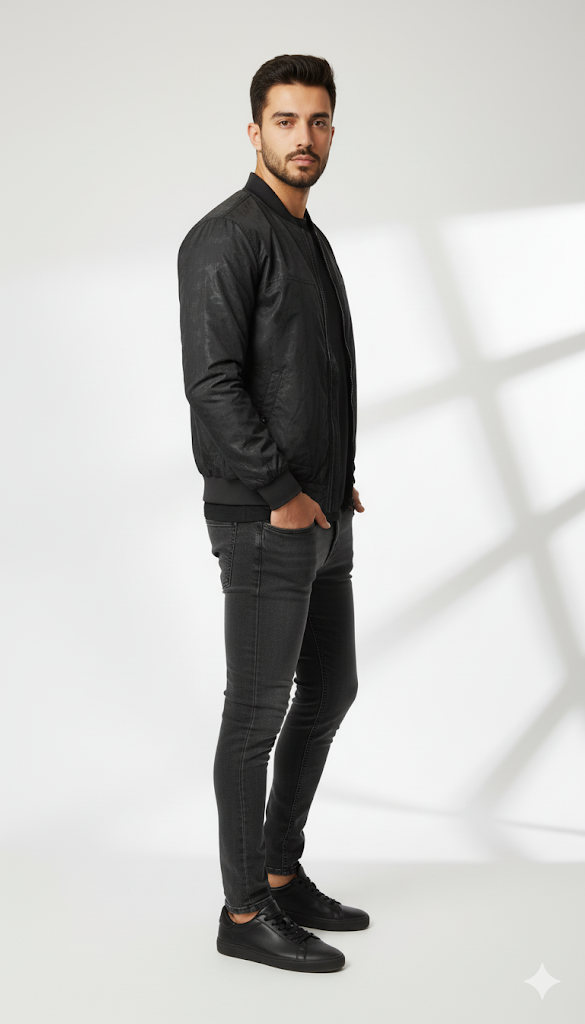 Tonal Camouflage Bomber Jacket