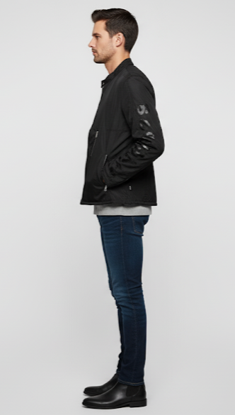 Black Multi-Zipper Moto Jacket