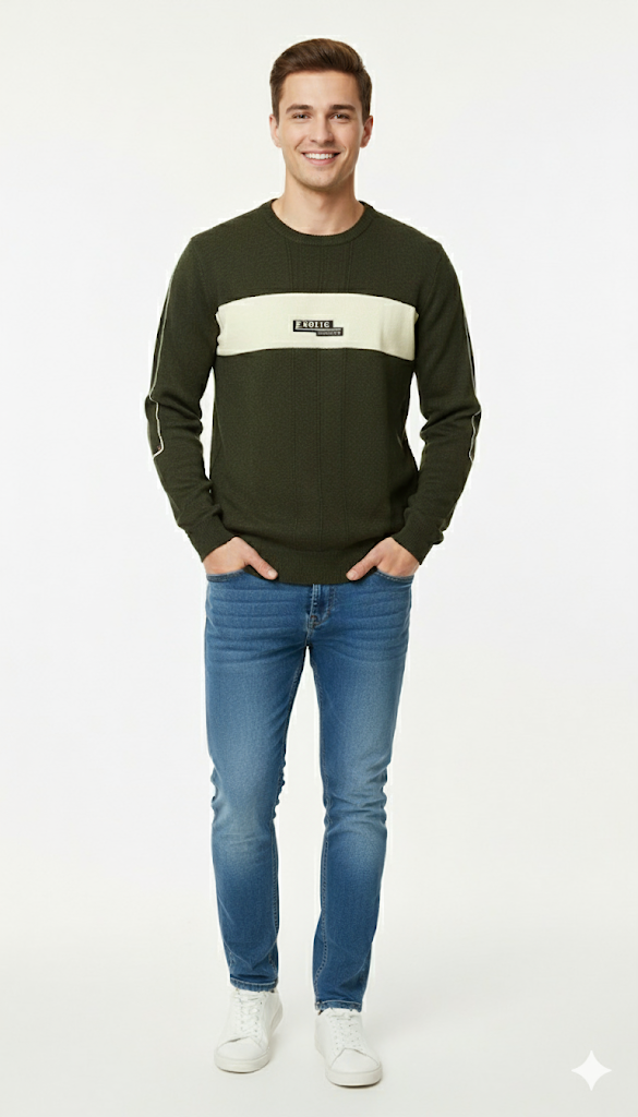 Exotic Stripe Crewneck