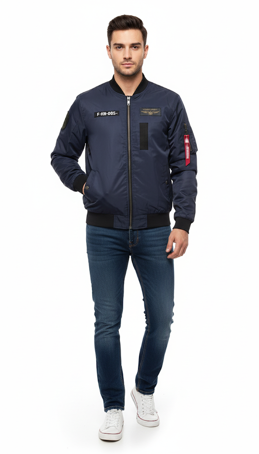 Navy Military Patch Bomber