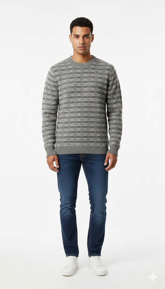 Men's Nordic Fair Isle Crewneck Sweater