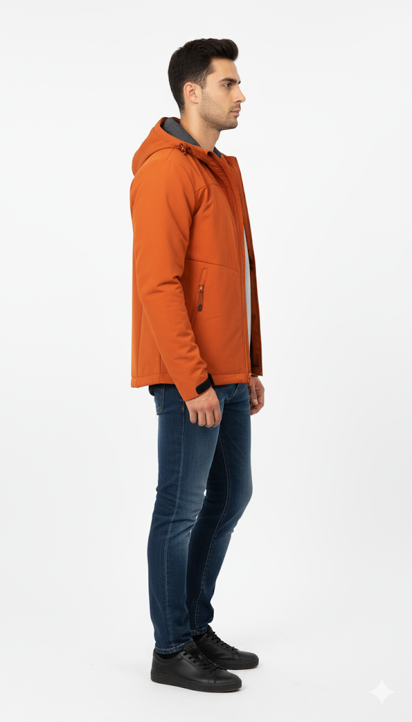 Burnt Orange Technical Soft-Shell Jacket