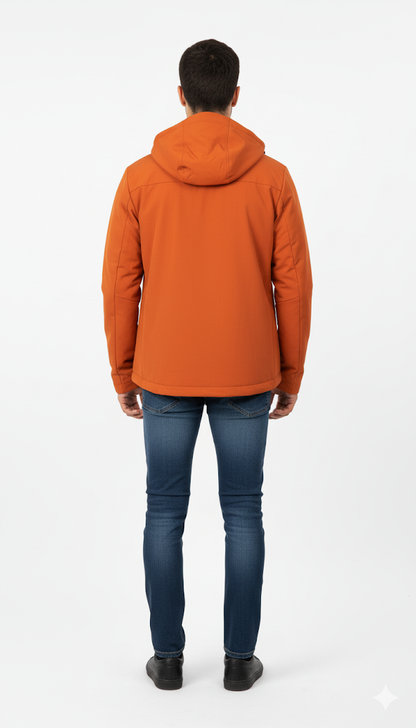 Burnt Orange Technical Soft-Shell Jacket
