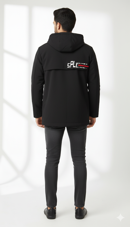 Minimalist Hooded Zip-Up Jacket