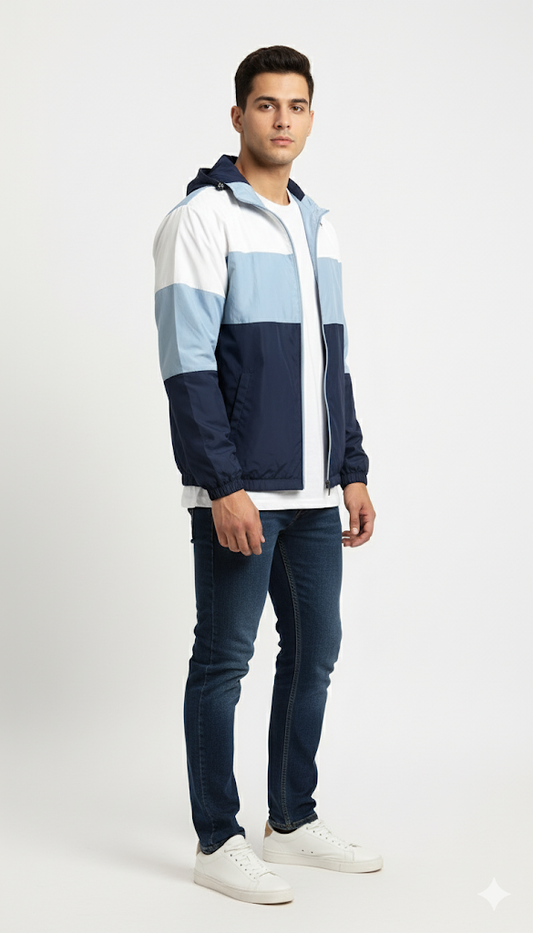 Color-Blocked Windbreaker