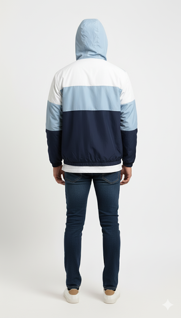 Color-Blocked Windbreaker