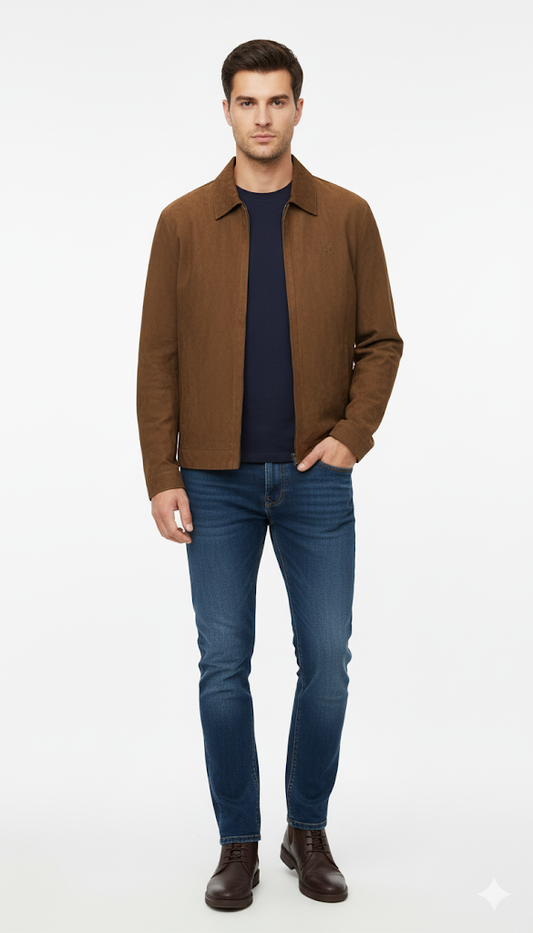Classic Brown Casual Jacket