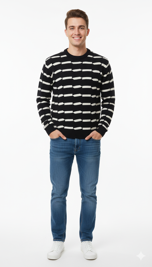 Aztec Geometric Knit Sweater