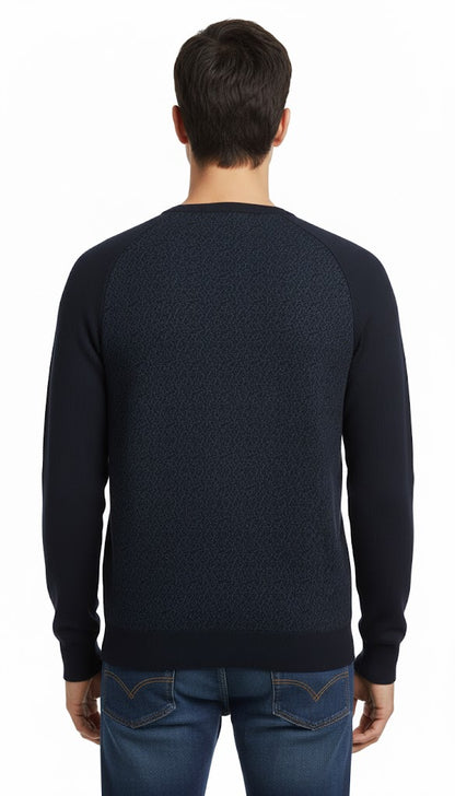 Textured Knit Crewneck Jumper